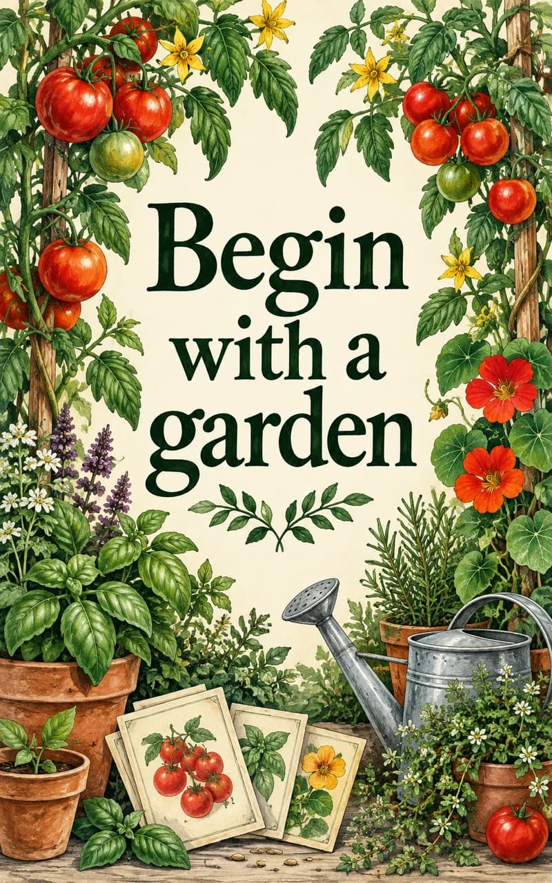 Begin with a garden — practical guides cover