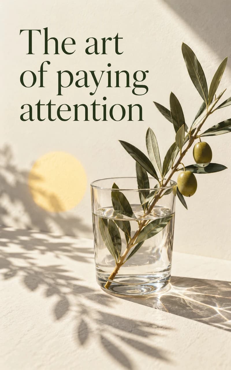 The art of paying attention — personal growth cover